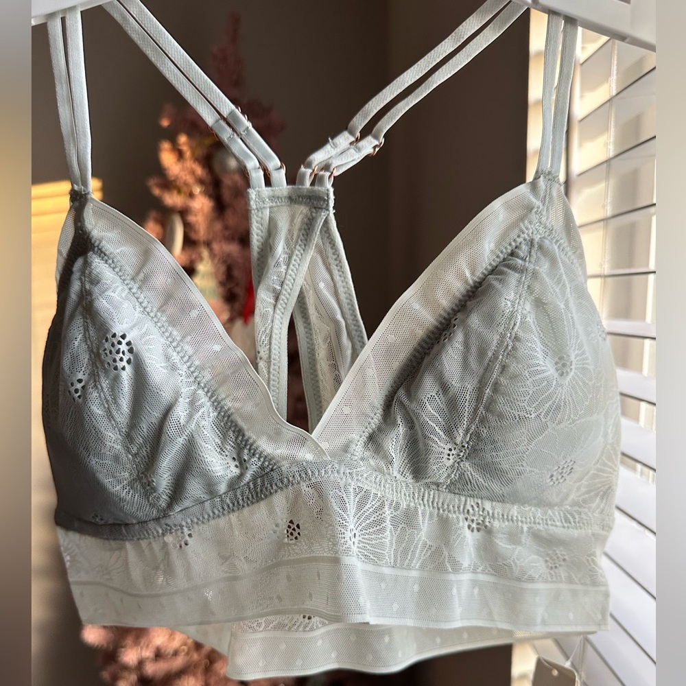 Aerie blue/grey bralette, size L